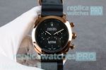 Lower Price Clone Panerai Submersible Rose Gold Bezel Black Rubber Strap Watch 45mm